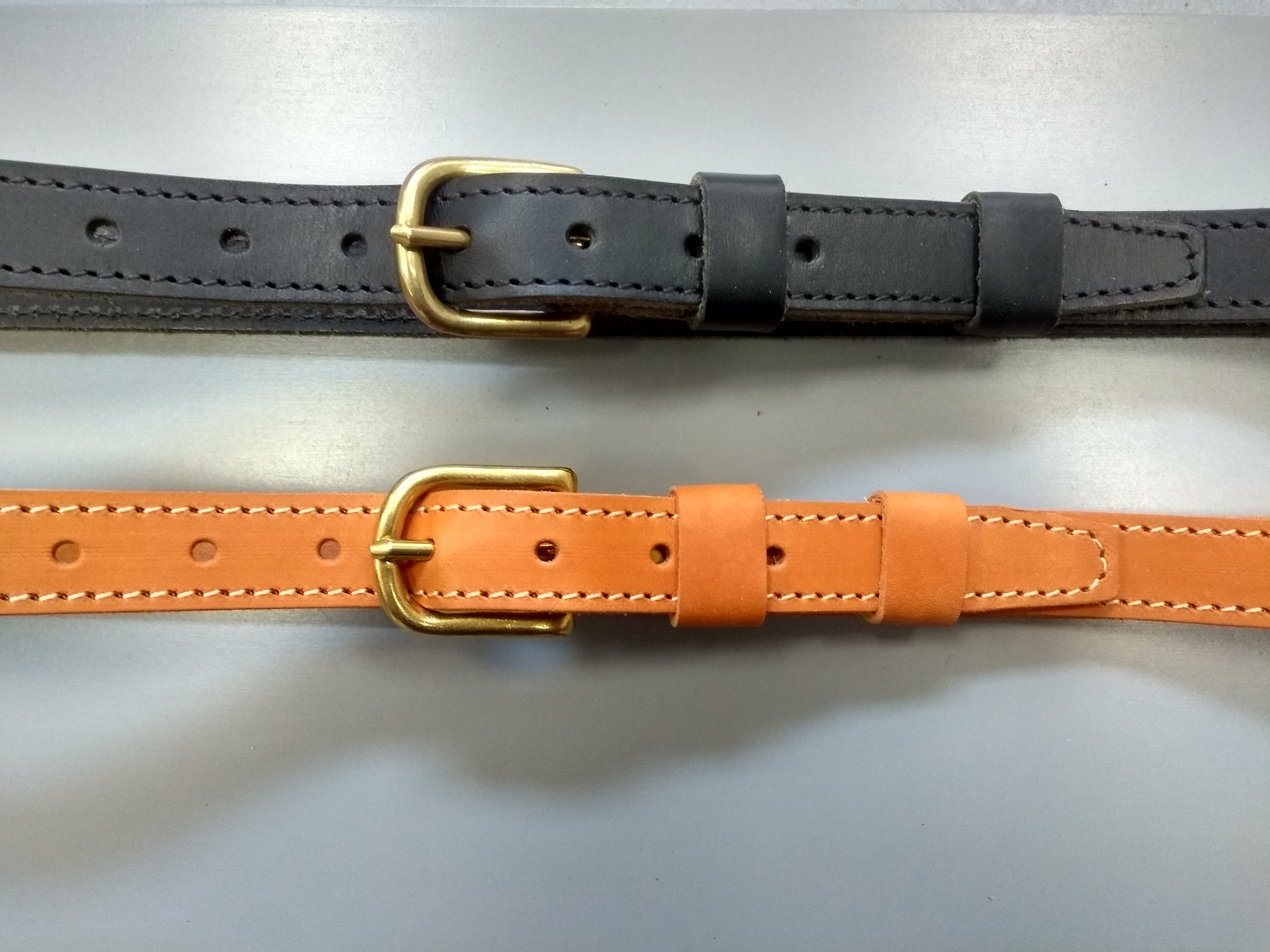 Ceintures Fines - Largeur 2 cm - Boucle "Classique" laiton