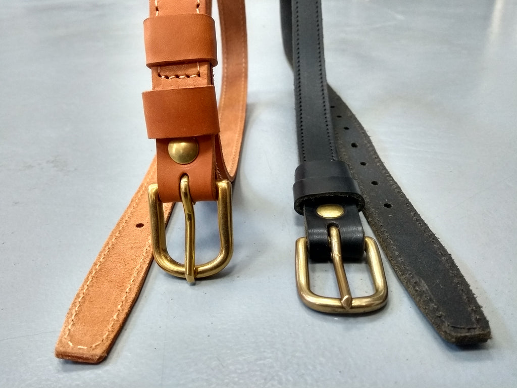 Ceintures Fines - Largeur 2 cm - Boucle "Classique" laiton