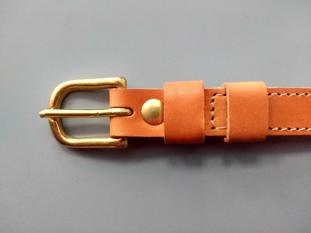 Ceintures Fines - Largeur 2 cm - Boucle "Classique" laiton