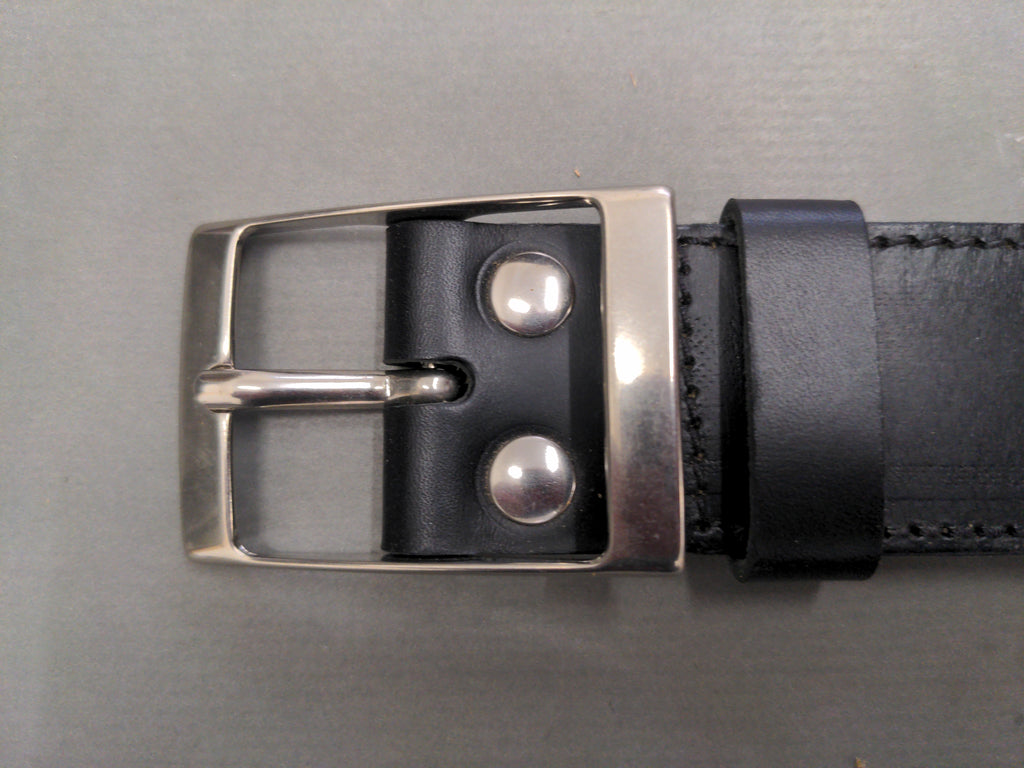 Ceintures Large - Largeur 4 cm - Boucle "carré" laiton finition nickel brossé