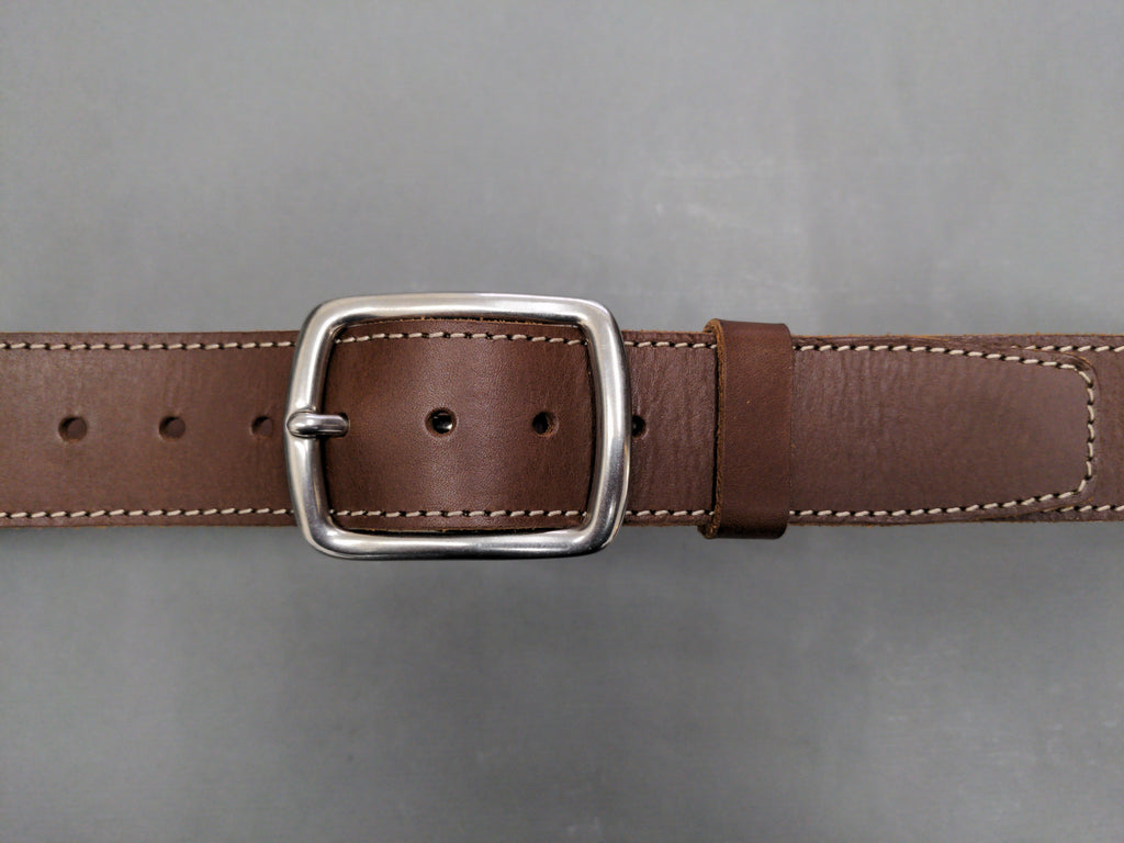 Ceintures Large - Largeur 4 cm - Boucle "ronde" laiton finition nickel brossé