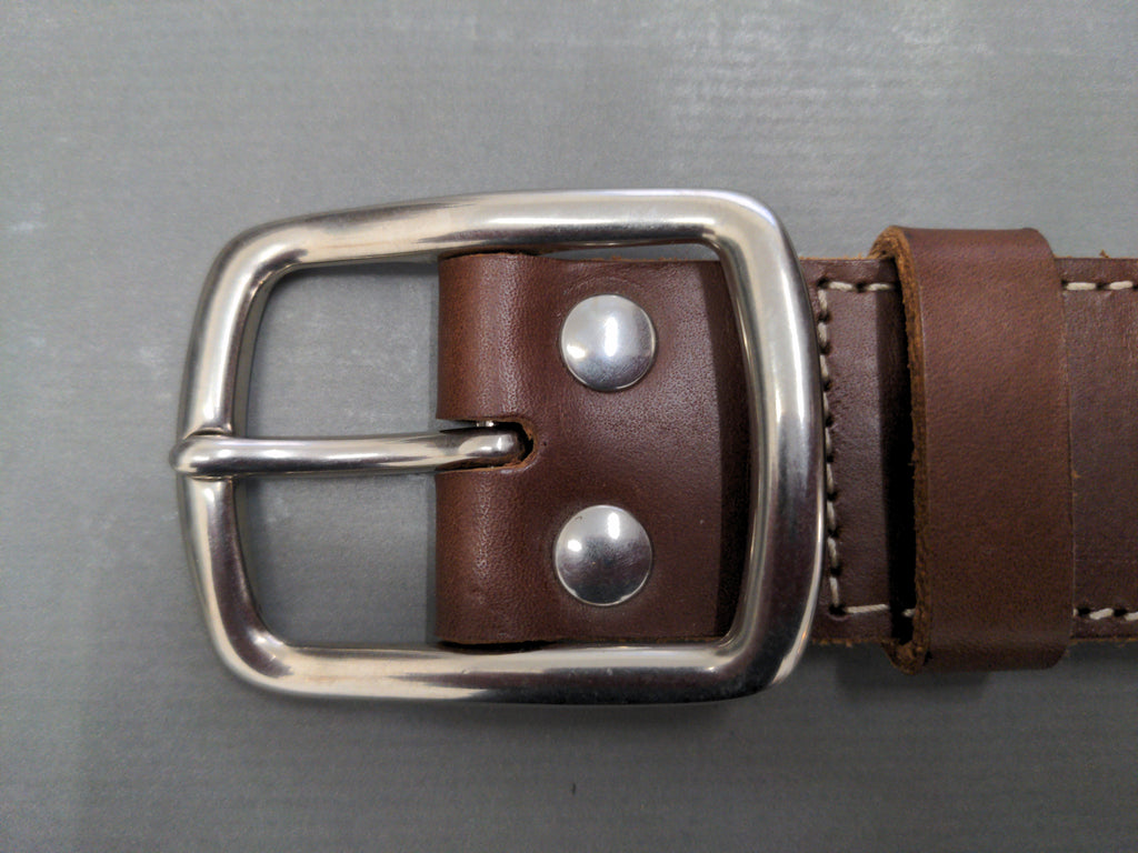 Ceintures Large - Largeur 4 cm - Boucle "ronde" laiton finition nickel brossé