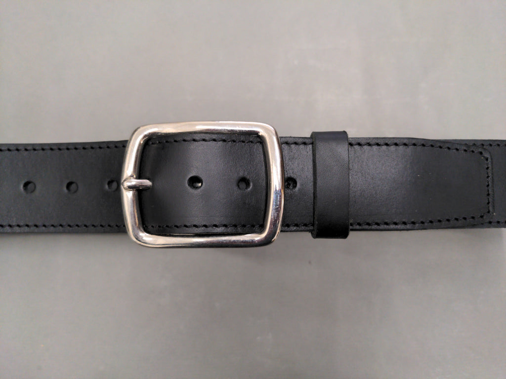 Ceintures Large - Largeur 4 cm - Boucle "ronde" laiton finition nickel brossé