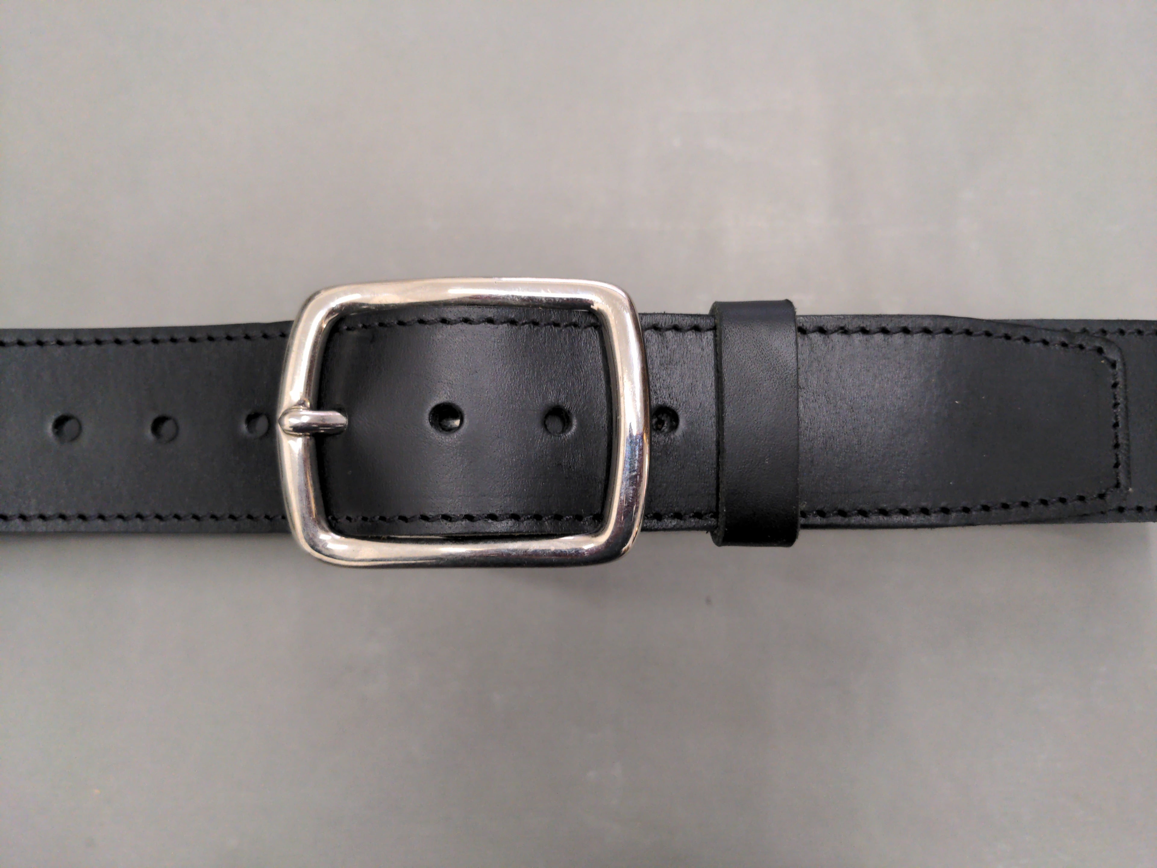 Ceintures Large - Largeur 4 cm - Boucle "ronde" laiton finition nickel brossé