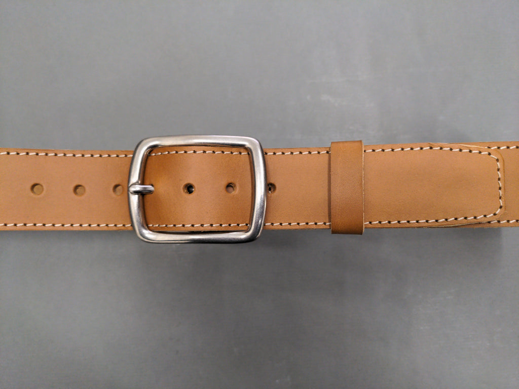 Ceintures Large - Largeur 4 cm - Boucle "ronde" laiton finition nickel brossé