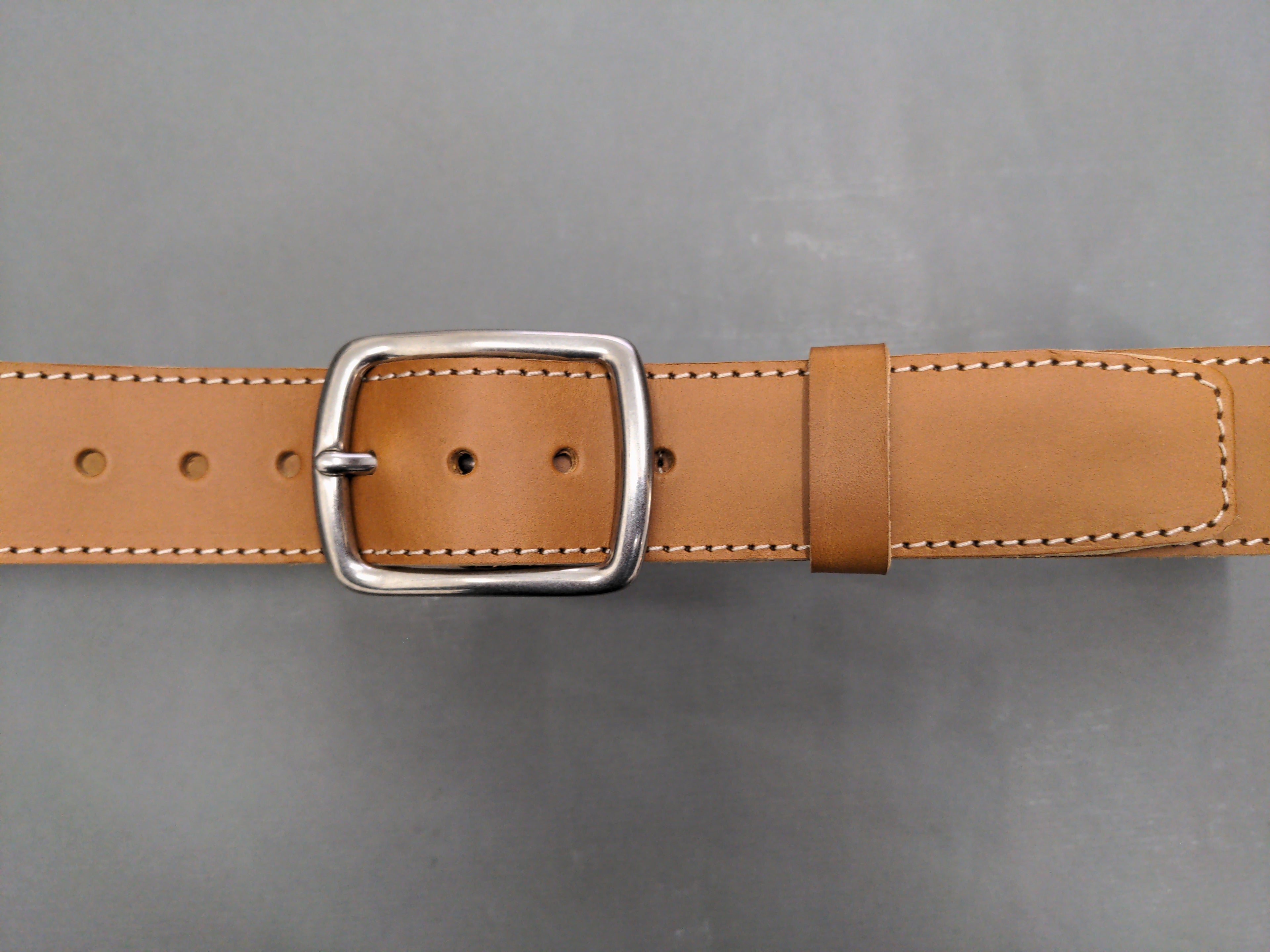 Ceintures Large - Largeur 4 cm - Boucle "ronde" laiton finition nickel brossé