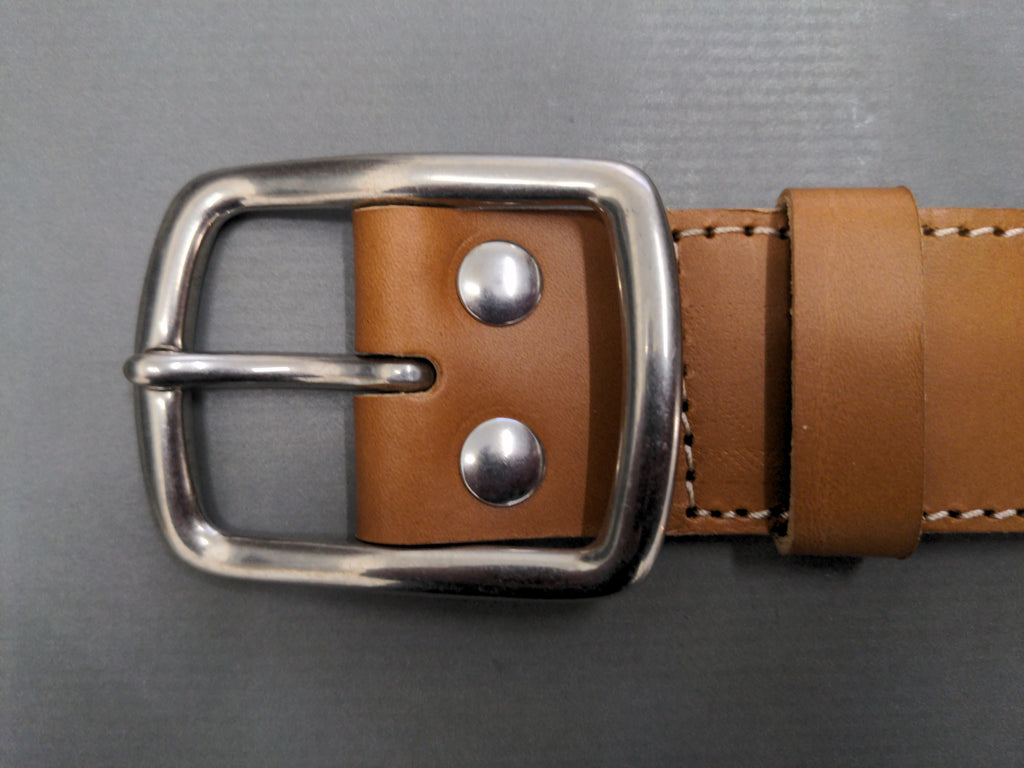 Ceintures Large - Largeur 4 cm - Boucle "ronde" laiton finition nickel brossé