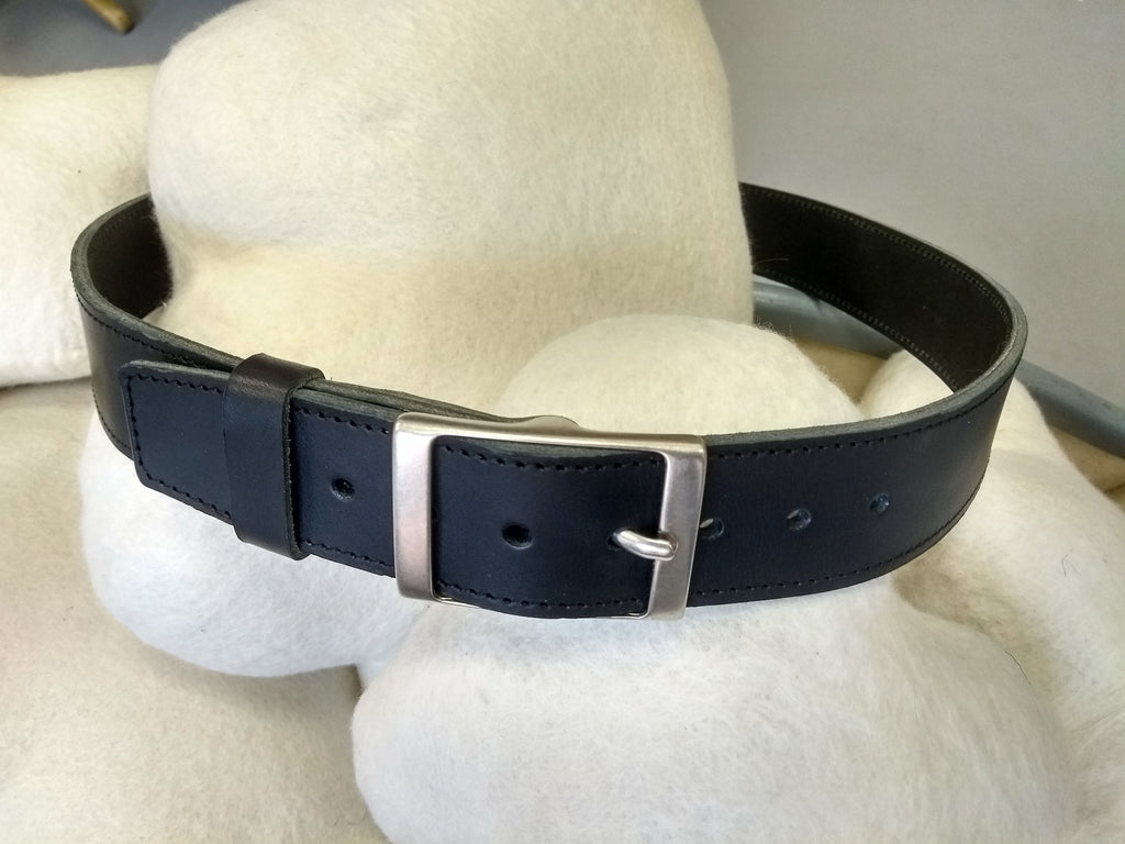 Ceintures Large - Largeur 4 cm - Boucle "carré" laiton finition nickel brossé