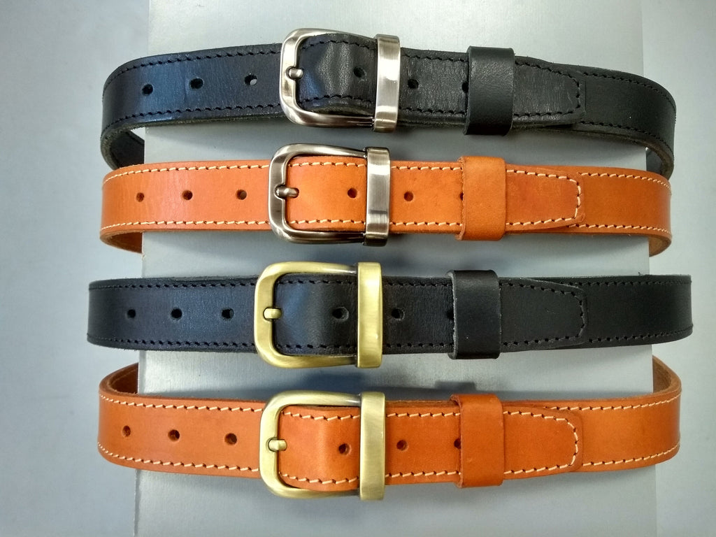 Ceintures Medium - Largeur 2.5 cm - Boucle acier finition laiton brossé