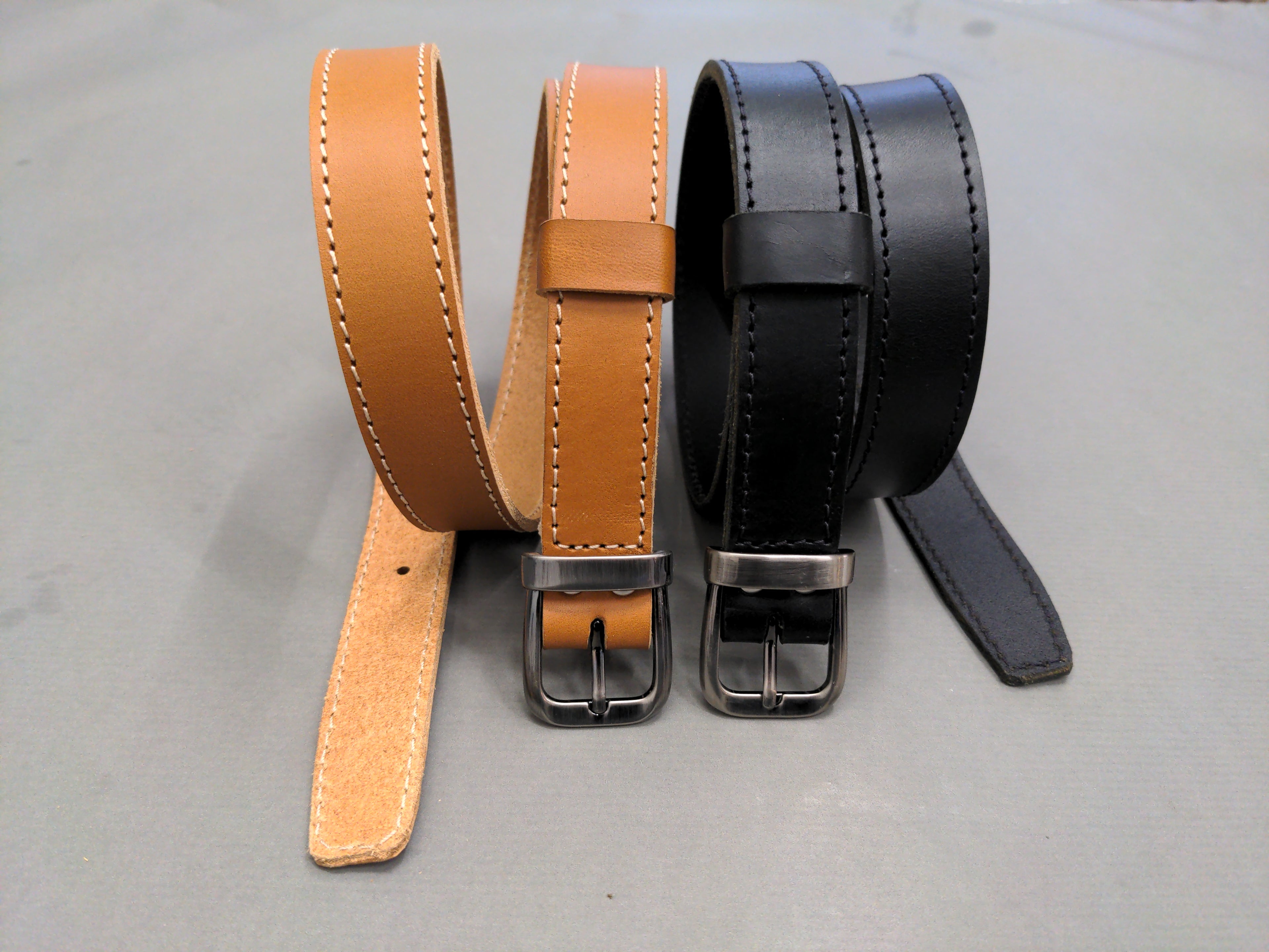 Ceintures Medium - Largeur 2.5 cm - Boucle acier finition viel argent