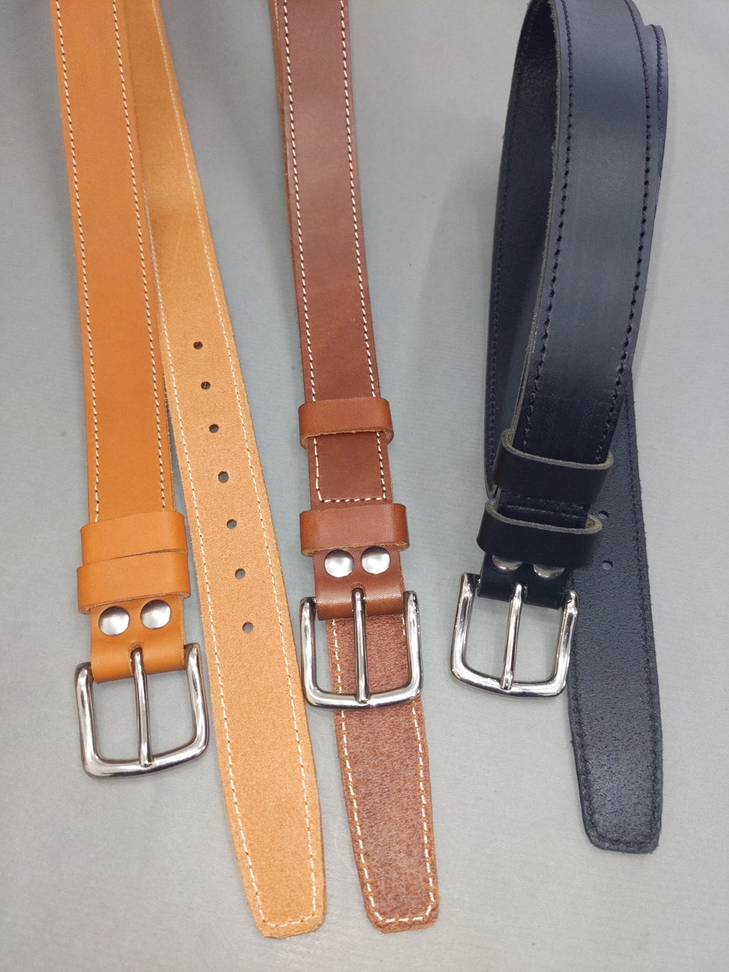 Ceintures Standard - Largeur 3 cm - Boucle laiton nickelé